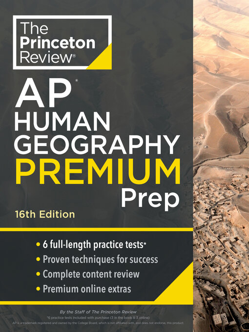 Title details for Princeton Review AP Human Geography Premium Prep, 1 by The Princeton Review - Available